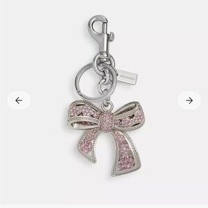 Coach bow bag charm